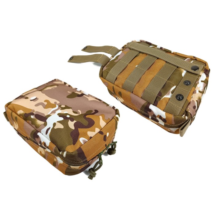 Подсумок аптечка тактическая MOLLE Multicam Arid для РПС, разгрузки или жилета