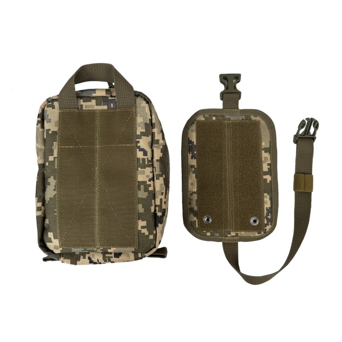 Подсумок аптечка быстросъемная тактическая MOLLE пиксель ВСУ MM-14 для РПС, разгрузки или жилет