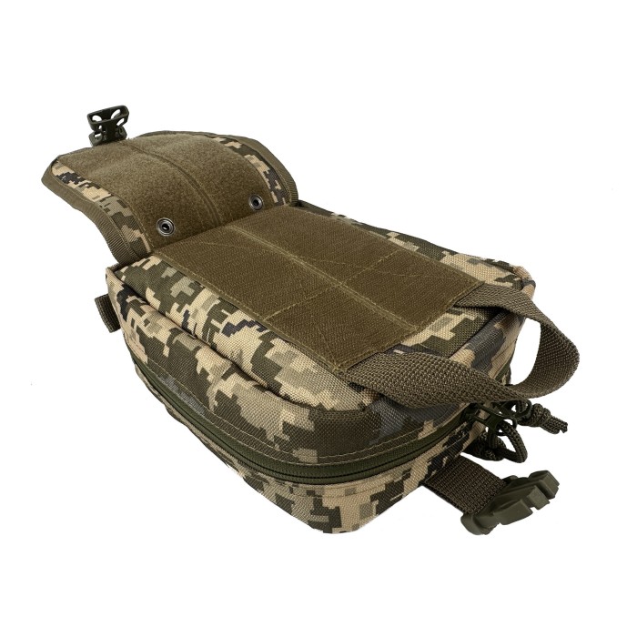 Подсумок аптечка быстросъемная тактическая MOLLE пиксель ВСУ MM-14 для РПС, разгрузки или жилет