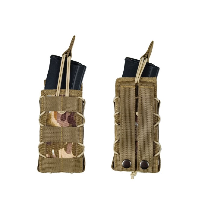 Подсумок под магазин АК/РПК одинарный открытый Multicam Arid степной (MOLLE, подсумок на разгрузку, жилет, РПС)