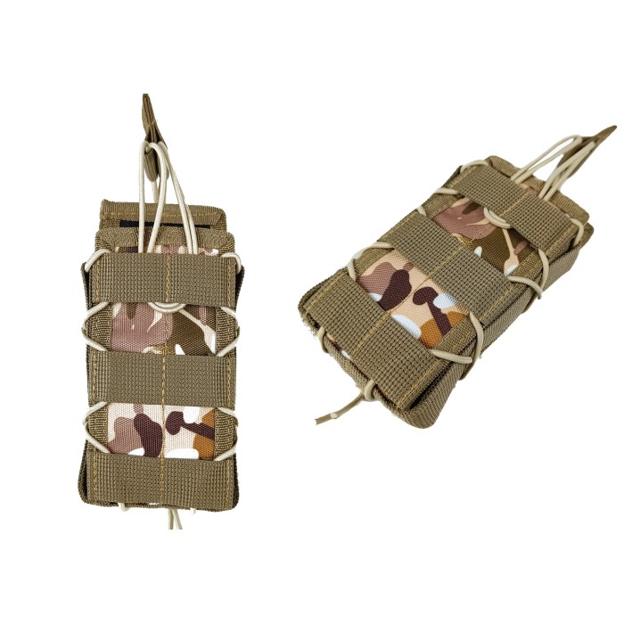 Подсумок под магазин АК/РПК одинарный открытый Multicam Arid степной (MOLLE, подсумок на разгрузку, жилет, РПС)