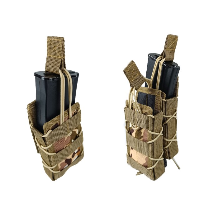 Подсумок под магазин АК/РПК одинарный открытый Multicam Arid степной (MOLLE, подсумок на разгрузку, жилет, РПС)