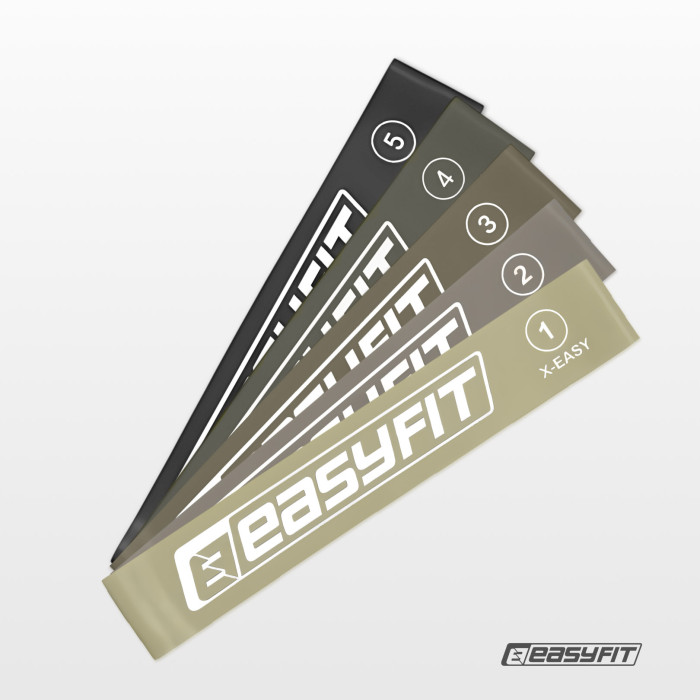 Резинки для фітнесу EasyFit MonoBand набір 5 шт