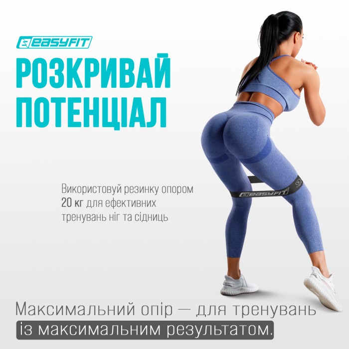 Резинки для фитнеса EasyFit MonoBand набор 5 шт