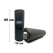 Массажный ролик EasyFit Foam Roller 45 см Черный