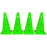 Конусы-фишки спортивные EasyFit 31 см (набор 4 штуки) зеленые