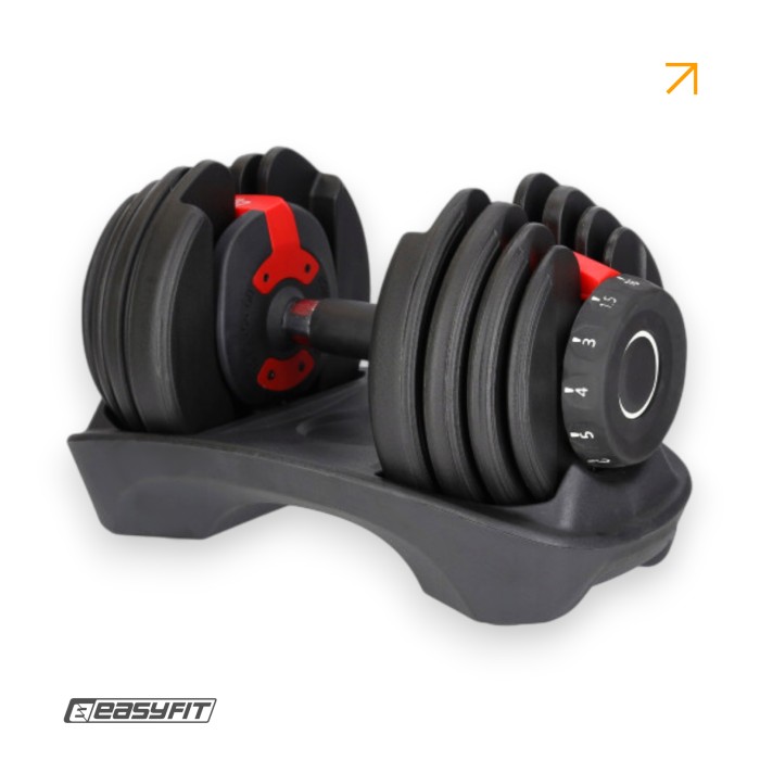 Гантель наборная EasyFit UniWeight 1,5-16 кг