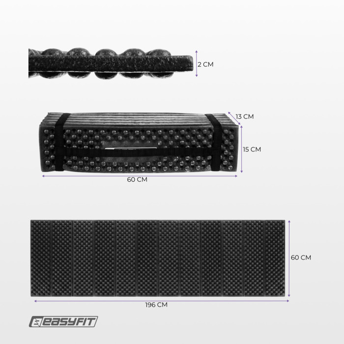 Каремат складной EasyFit Z-Fold (гармошка)