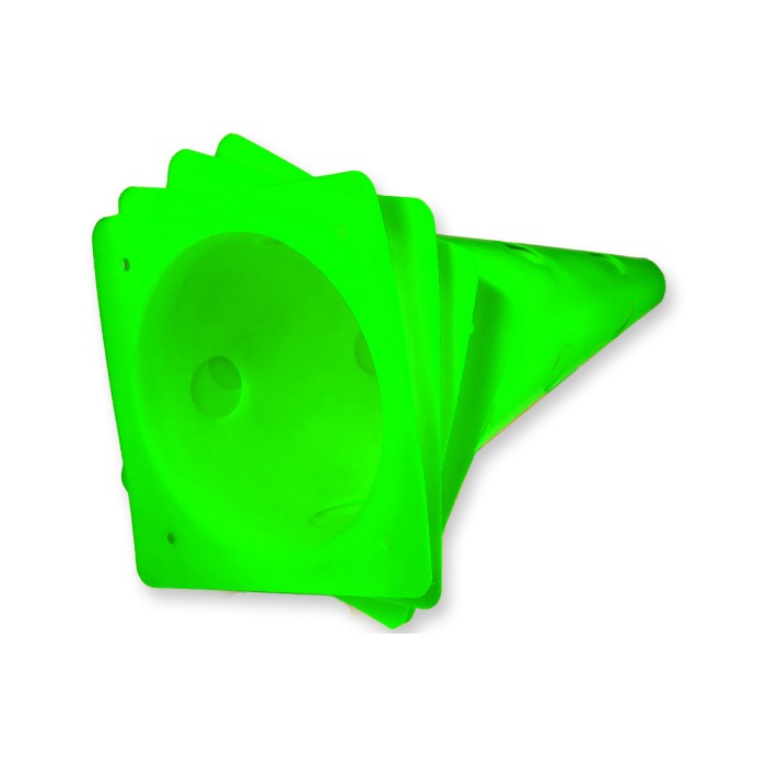 Конусы-фишки спортивные EasyFit 31 см (набор 4 штуки) зеленые