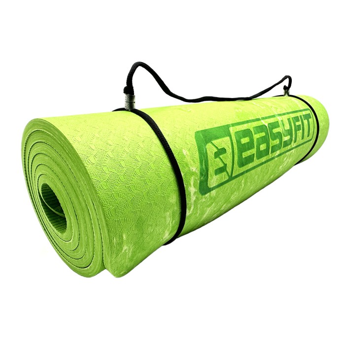 Коврик для йоги и фитнеса EasyFit PER Premium Mat 8 мм Салатовый