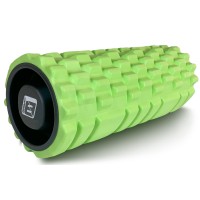 Массажный ролик EasyFit Grid Roller 33 см v.1.1 прочный массажер (салатовый)