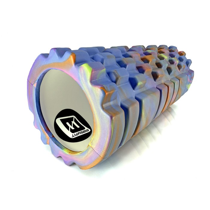 Массажный ролик EasyFit Grid Roller 33 см v.1.1 Multi Синий