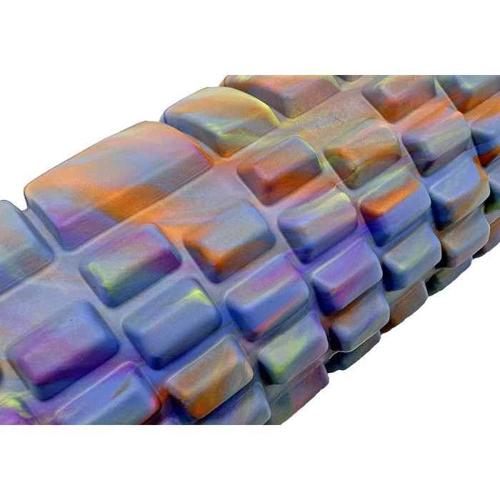 Массажный ролик EasyFit Grid Roller 33 см v.1.1 Multi Синий