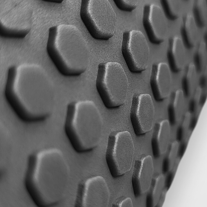 Масажний ролер EasyFit Foam Roller 45 см Чорний