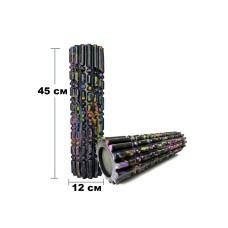 Массажный ролик EasyFit Morze 45 см Черный