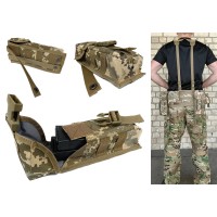 Подсумок под два магазина АК одинарный закрытый пиксель ВСУ MM-14 (MOLLE, подсумок на разгрузку, жилет, РПС)
