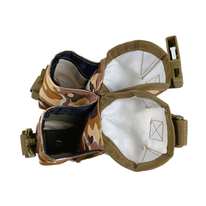 Подсумок гранатный двойной Multicam Arid (MOLLE, подсумок для гранат на разгрузку, жилет, РПС)