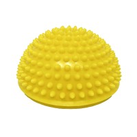 Полусфера массажная киндербол EasyFit 16 см мягкая желтая