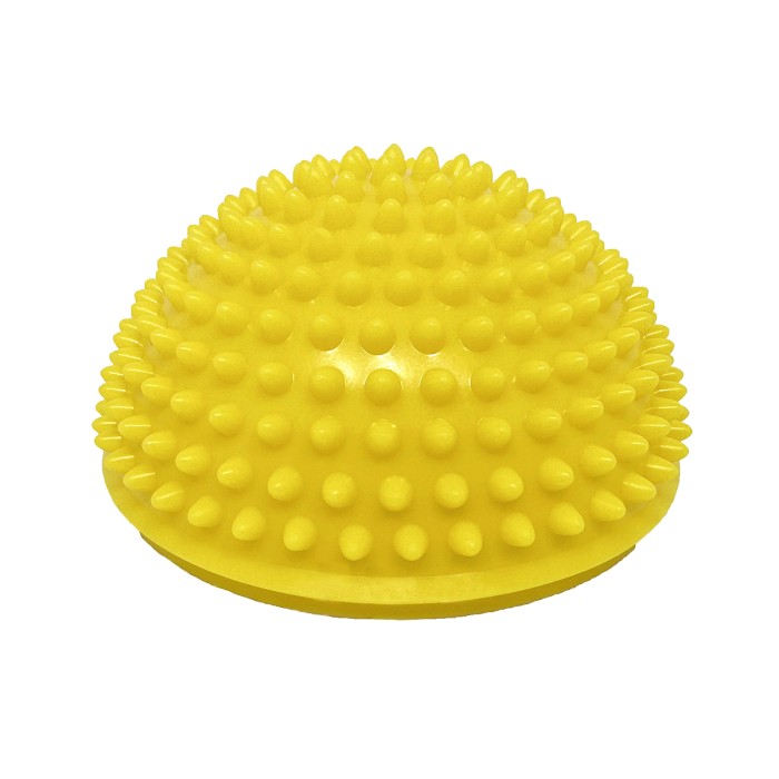 Полусфера массажная киндербол EasyFit 16 см мягкая желтая