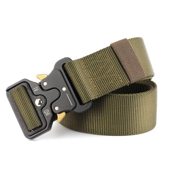 Ремінь тактичний військовий Assault Belt з пряжкою Кобра олива