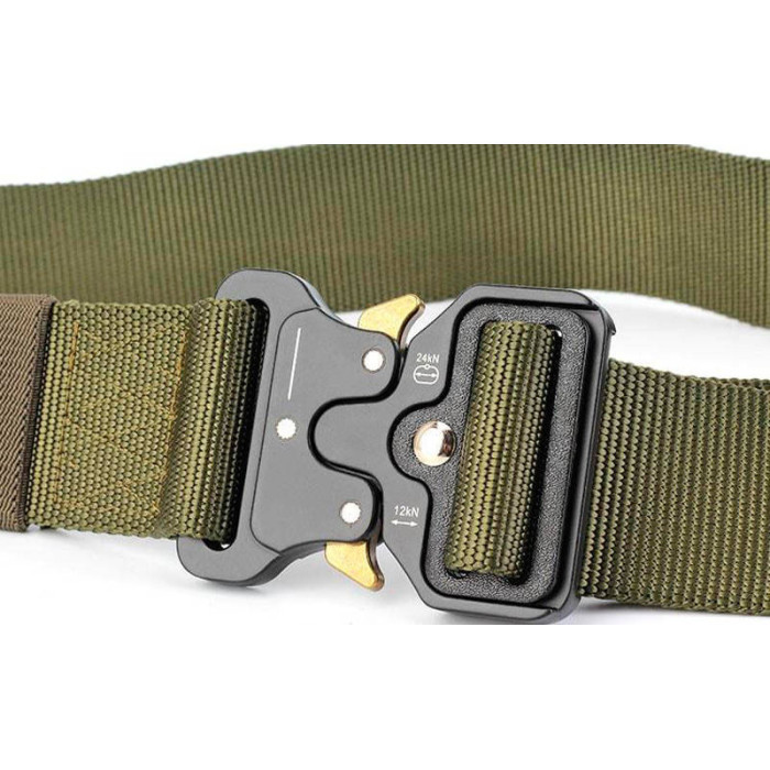 Ремінь тактичний військовий Assault Belt з пряжкою Кобра олива