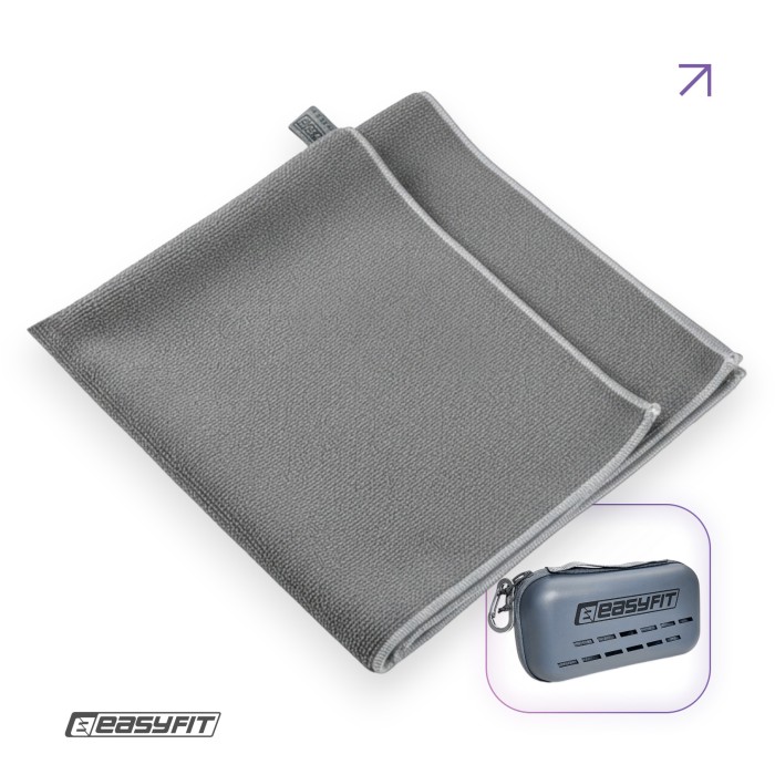 Спортивное полотенце EasyFit RoyalWing 90х50 см из микрофибры + кейс