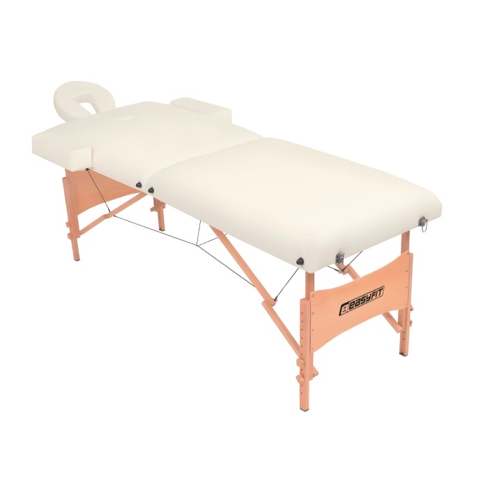 Массажный стол EasyFit ZenRest кушетка складная Бежевый с чехлом