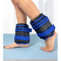 Утяжелители для ног и рук EasyFit наборные черно-синие 0,5-2,5 кг (пара)