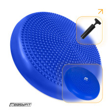 Балансировочная подушка массажная EasyFit Balance Cushion-A синяя + насос