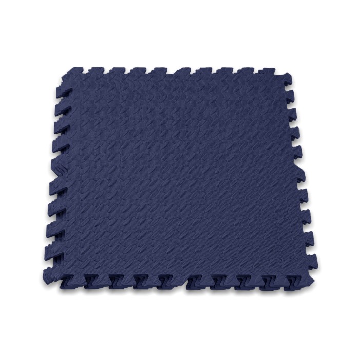 Татами мат EasyFit SwallowTail 4 шт (60х60х1 см) пазл ласточкин хвост синий