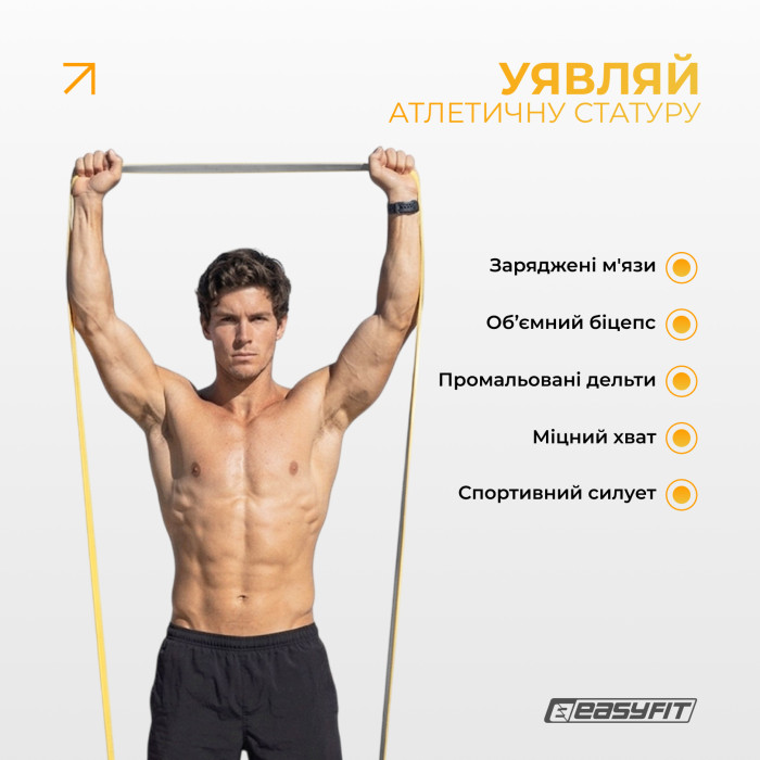 Двошарова резинка для підтягування EasyFit Premium 16-32 кг