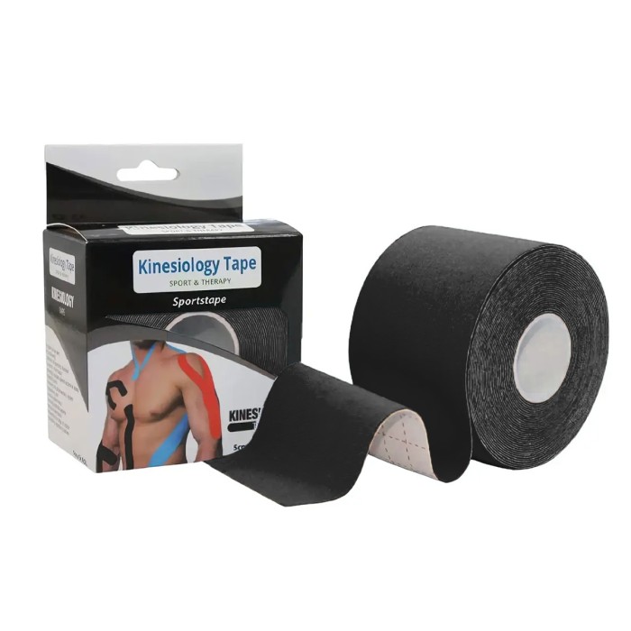 Кинезиологический тейп EasyFit Kinesio черный