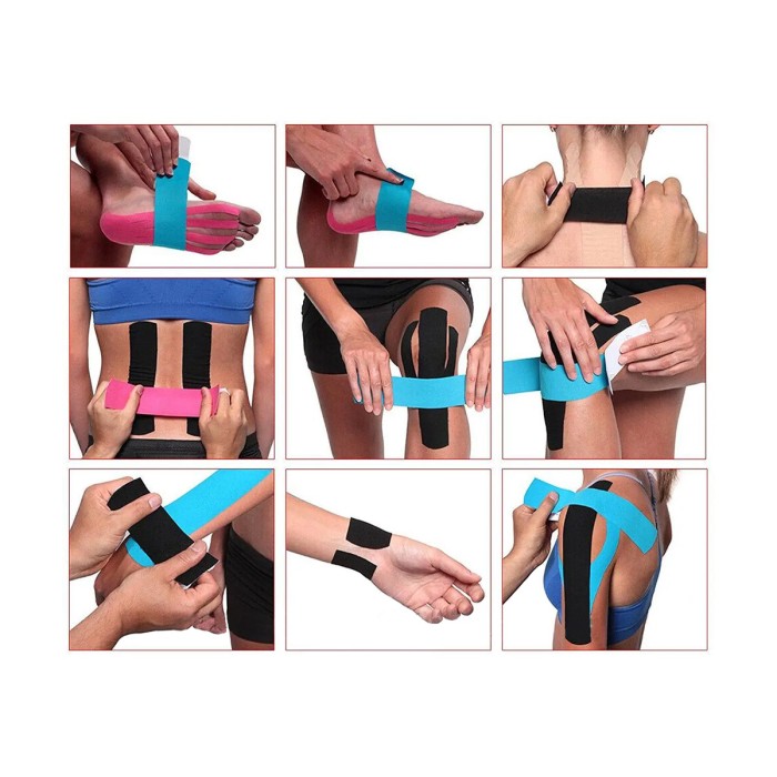 Кинезиологический тейп EasyFit Kinesio черный
