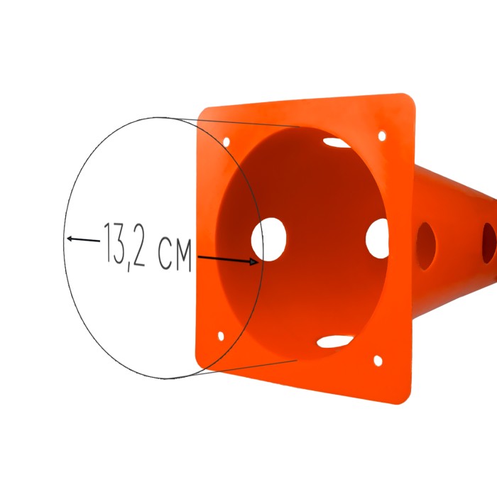 Конус-фишка спортивная EasyFit 31 см оранжевая