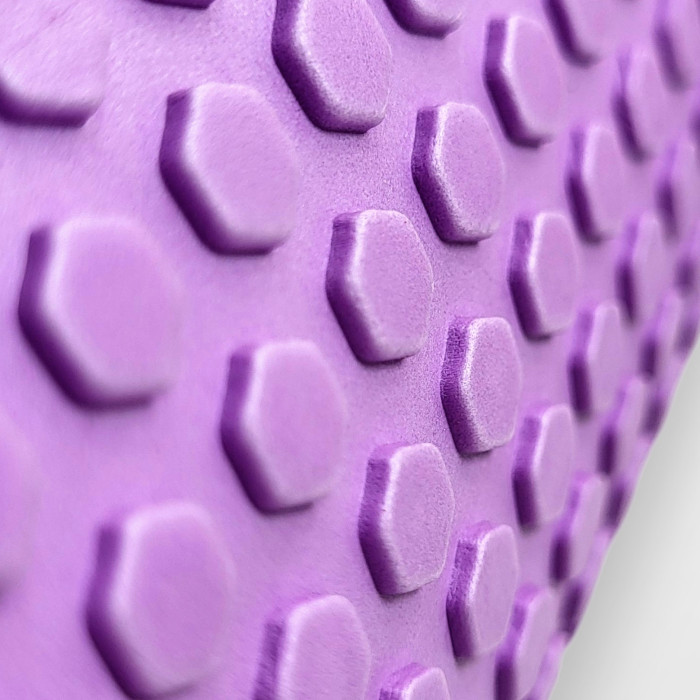 Масажний ролик EasyFit Foam Roller 30 см Бузковий