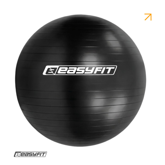 Мяч для фитнеса EasyFit BalanceBall 55 см черный