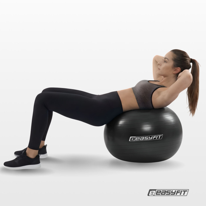 Мяч для фитнеса EasyFit BalanceBall 55 см черный