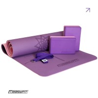 Набор для йоги и фитнеса EasyFit Polarity Set: коврик, два блока и ремень (padma)