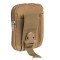 Подсумок-органайзер для телефона, документов и личных вещей койот (тактический утилитарный, на РПС, пояс, жилет, ремень, MOLLE)