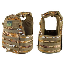 Плитоноска Pantsyr-2 (тактичний військовий жилет, бронежилет MOLLE) Multicam Arid