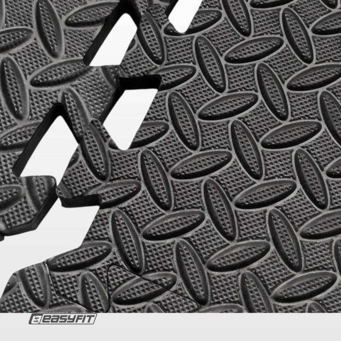 Татамі мат EasyFit SwallowTail 4 шт (60х60х1 см) пазл хвіст ластівки з бортиком
