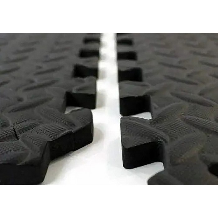 Татами мат EasyFit SwallowTail 4 шт (60х60х1 см) пазл ласточкин хвост с бортиком