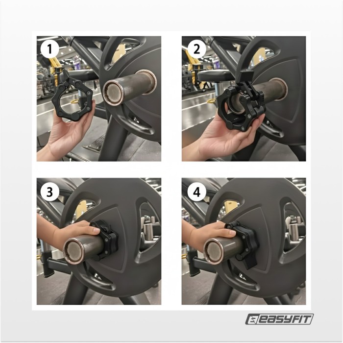 Зажимы для штанги 50 мм EasyFit Lock-Jaw (пара)